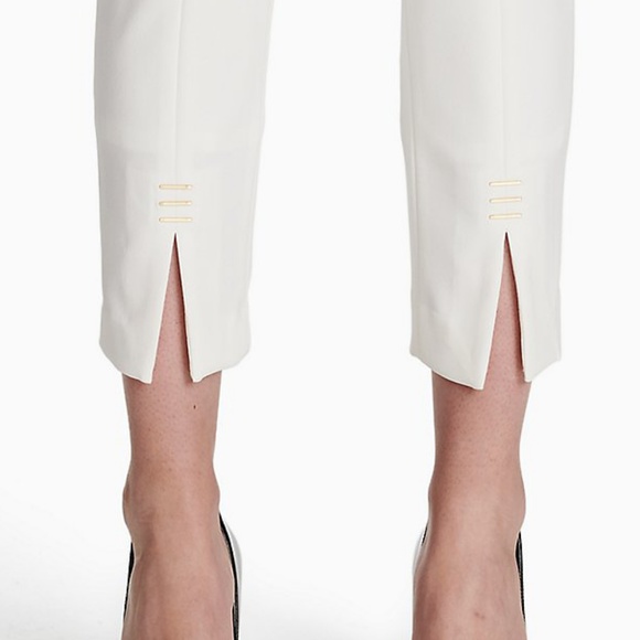 Calvin Klein Straight Leg High Rise Ankle Pants - Picture 3 of 10
